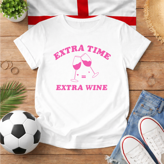 Extra Time = Extra Wine World Cup Slogan Baby Tee