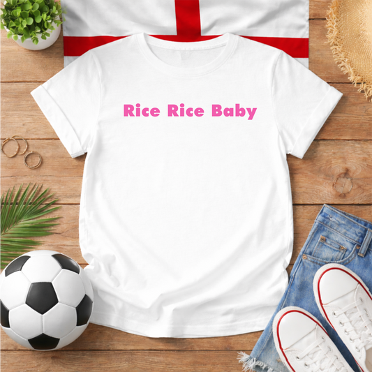 Rice Rice Baby World Cup Slogan Baby Tee