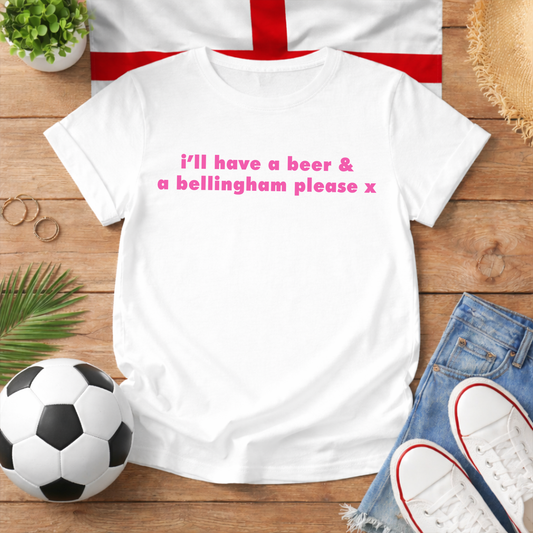 I'll Have A Beer And A Bellingham World Cup Slogan Baby Tee