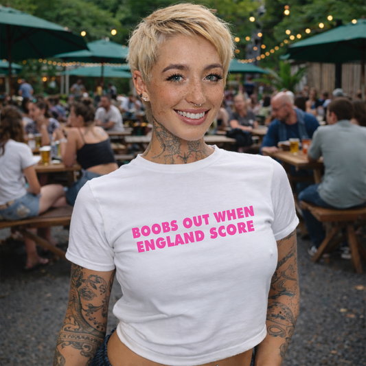 Boobs Out If England Score Baby Style Tee
