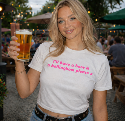 I'll Have A Beer And A Bellingham World Cup Slogan Baby Tee