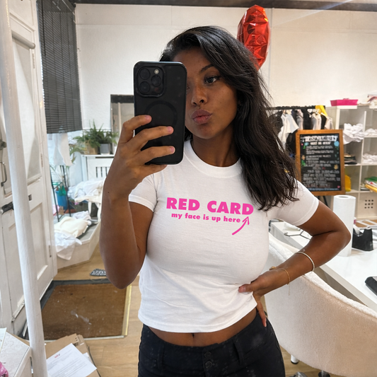 Red Card World Cup Baby Style Tee