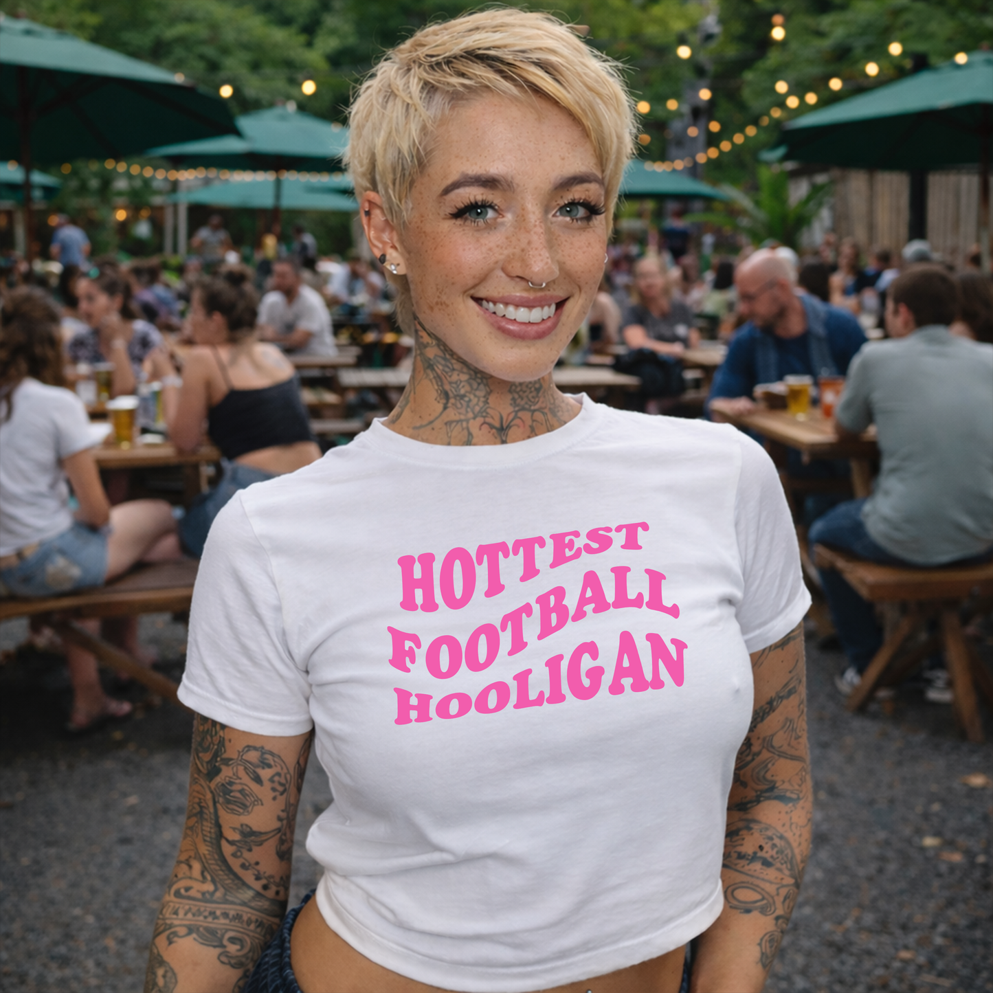Hottest Football Hooligan World Cup Slogan Baby Tee