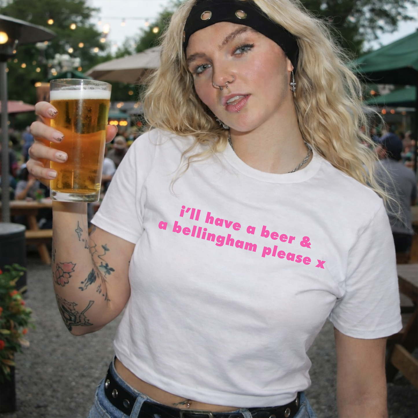 I'll Have A Beer And A Bellingham World Cup Slogan Baby Tee