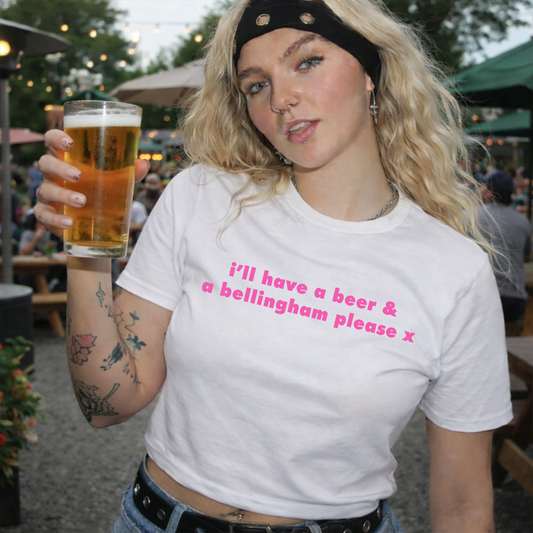 I'll Have A Beer And A Bellingham World Cup Slogan Baby Tee