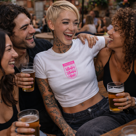 England Badge World Cup Slogan Baby Tee