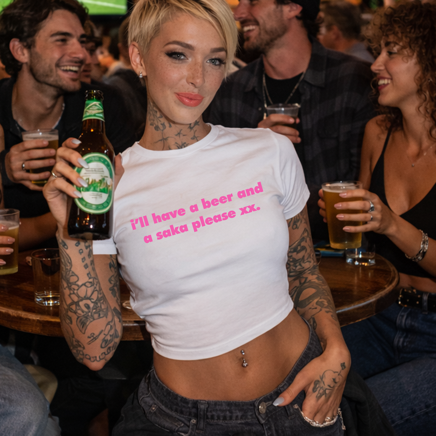 I'll Have A Beer And A Saka World Cup Slogan Baby Tee