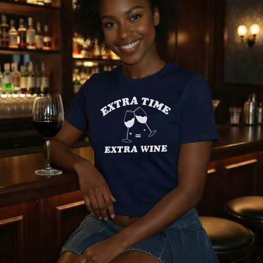 Extra Time = Extra Wine World Cup Scotland Slogan Baby Tee