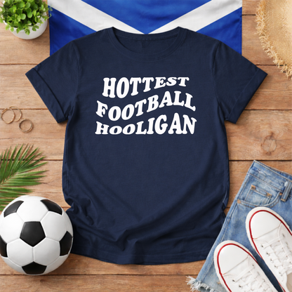 Hottest Football Hooligan World Cup Scotland Slogan Baby Tee