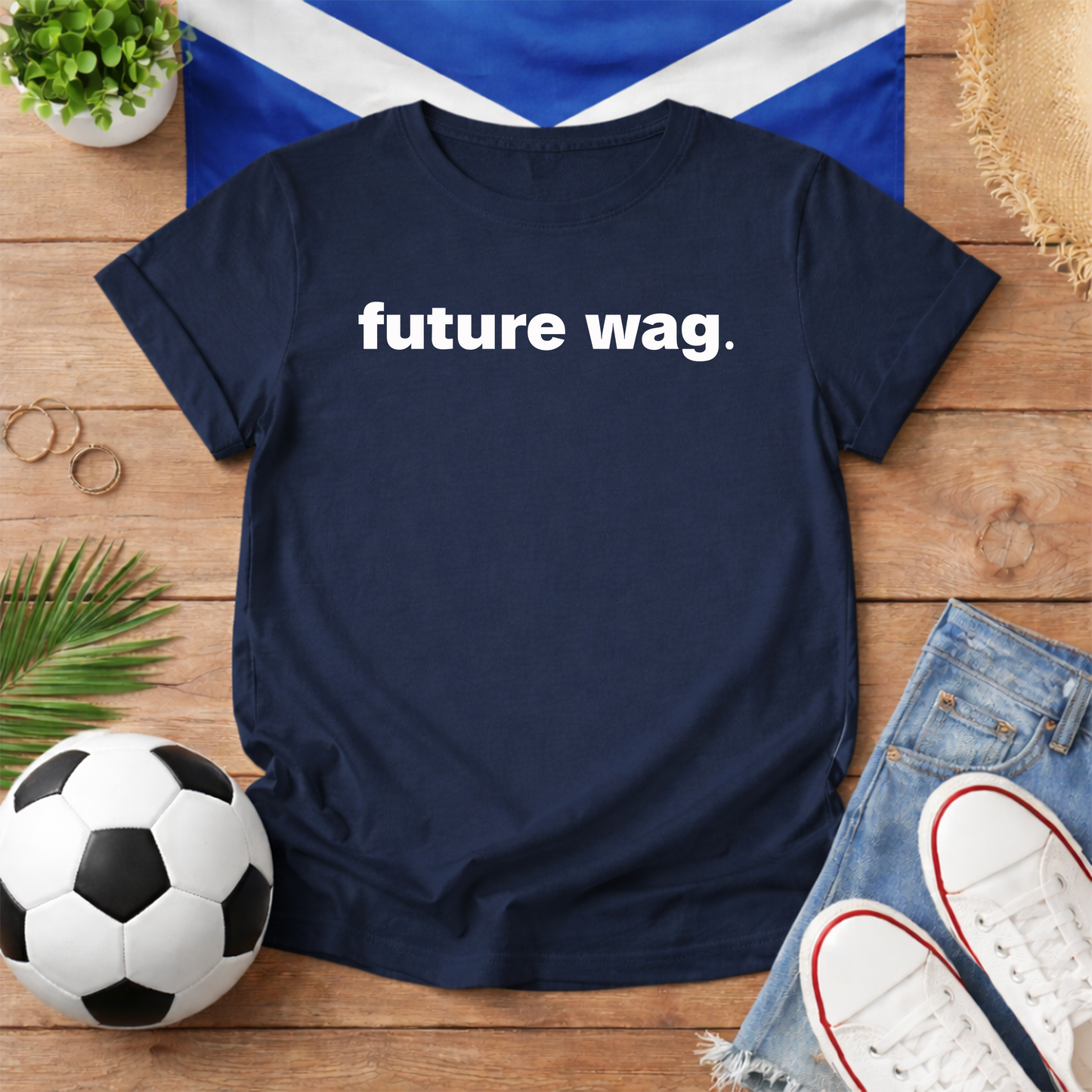 Future Wag World Cup Scotland Slogan Baby Tee