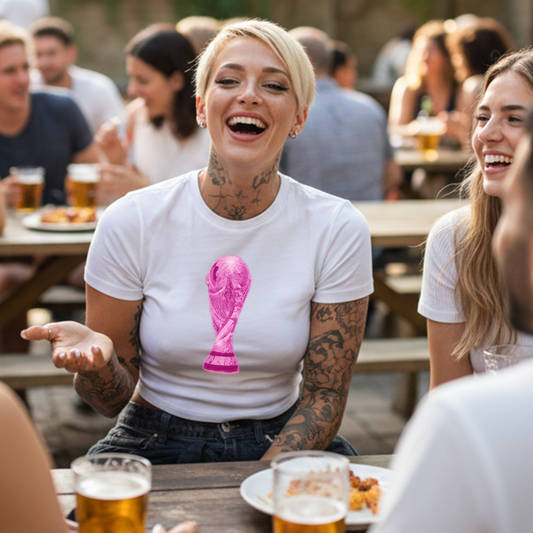 World Cup Trophy Slogan Baby Tee